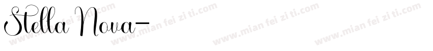 Stella Nova字体转换